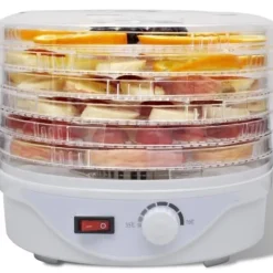 vidaXL Dehydrator med 6 stapelbara brickor (runda)