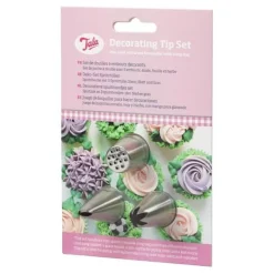 Tala Dekorationsset - Stjärna, Löv, gräs tyll med spritspåse