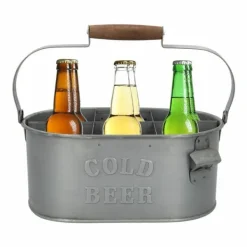 Vinflaskhållare-Dekorativ korg Aktive 35,5 x 16 x 19,5 cm Flaskställ (6 antal)