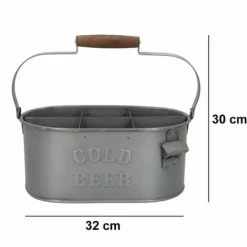 Vinflaskhållare-Dekorativ korg Aktive 35,5 x 16 x 19,5 cm Flaskställ (6 antal)