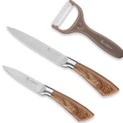 DELAR SET KÖKSKNIVSTÄLL MED SLIPP OCH SAX E-6265