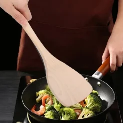 Köksutrustningsset-5-delars set träspatelsked matlagningsverktyg köksredskap kit för non-stick panna