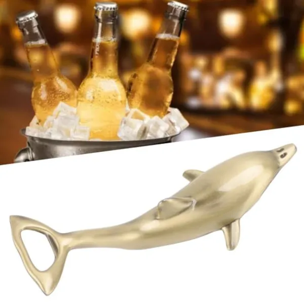 Drinkshakers & Drinkverktyg-Delfiner Flasköppnare Sparande Söt utseende Ölöppnare i metall för hushållsfester Restauranger