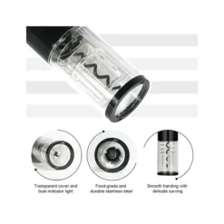 Korkskruvar-Deluxe elektrisk korkskruv - svart