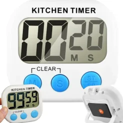 Äggklockor-Digital köksklocka - Elektronisk timer med magnetfäste