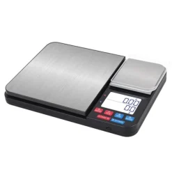 Köksvågar-Digital köksvåg med dubbla vägplattor 10 kg/1g och 500g/0.01g