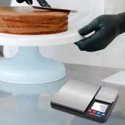 Köksvågar-Digital köksvåg med dubbla vägplattor 10 kg/1g och 500g/0.01g