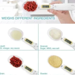 Köksvågar-Digital Köksvåg med Sked Skopa Skedvåg 500g/0,5g Matlagning