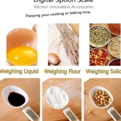 Köksvågar-Digital Köksvåg med Sked Skopa Skedvåg 500g/0,5g Matlagning