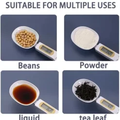 Köksvågar-Digital Köksvåg med Sked Skopa Skedvåg 500g/0,5g Matlagning