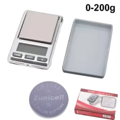 Köksvågar-Digital mini våg 0,01g - 200g ink batteri CR2032 pocketscale .