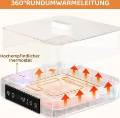 Digital Yoghurt Maker, 9 Portionsglas, Temperatur- och Tidskontroll