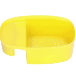 Diskhokorgar-Diskbänk avloppskorg Hushållssadelformad nätsil för köksavfall Grönsaksfrukt Gul
