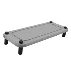 Diskställ & Torkställ-Diskbänk Caddy Instant Dry Diskbänksorganisator torkar direkt Diskbänkshållare Diatomaceous Piedestal Stand Riser med rostfria fötter Grå