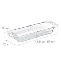 Diskhokorgar-Diskho Silkorg, 9x43,5x20 cm, Transparent