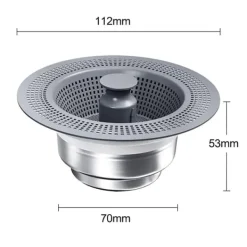 Diskhopropp 112 mm i rostfritt stål och ABS