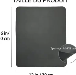 Diskhoštav - Ej specificerat - 40x30 cm - Superabsorberande - Halkskydd - Mörkgrå