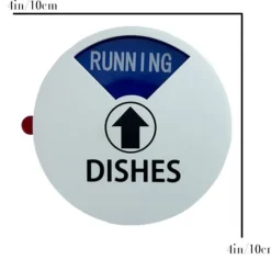 Diskmaskin Magnet Ren Smutsig Skylt Indikator, Magnetisk Diskmaskin Dekal Etikett