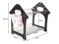 Diskställ & Torkställ-Diskställ med Två Nivåer - Diskställ med avrinning
