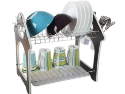 Diskställ & Torkställ-Diskställ med Två Nivåer - Diskställ med avrinning