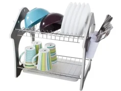 Diskställ & Torkställ-Diskställ med Två Nivåer - Diskställ med avrinning