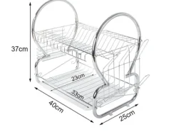 Diskställ & Torkställ-Diskställ med Två Nivåer - Diskställ med avrinning
