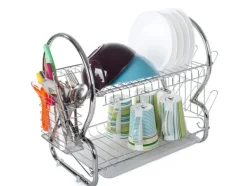 Diskställ & Torkställ-Diskställ med Två Nivåer - Diskställ med avrinning