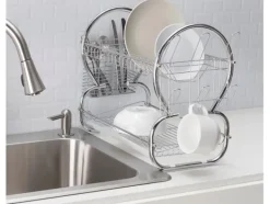 Diskställ & Torkställ-Diskställ med Två Nivåer - Diskställ med avrinning