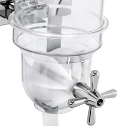 Dispenser dispenser för godisrisflingor, transparent, trippel, 10,5 l