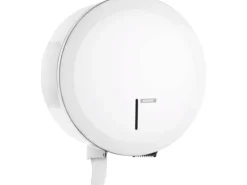 Katrin Dispenser Toiletpapir Jumbo Midi/Maxi med Lås Metal Hvid