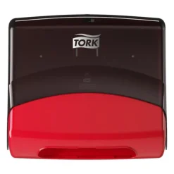 Pappershanddukar-Dispenser TORK W4 Torkduk röd