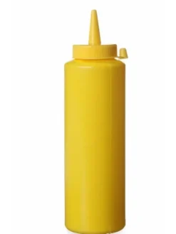 Såsbehållare-Dispenserbehållare för kalla såser 0,2l. gul - Hendi 558003