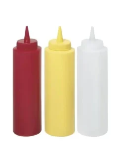 Såsbehållare-Dispenserbehållare för kalla såser 0,2l. gul - Hendi 558003