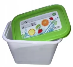 Djup plastmatbehållare 1L Minne