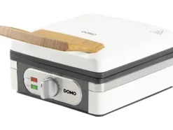 Våffeljärn-DOMO DO9274W Våffeljärn, 1400W, 2 stora våfflor, temperaturreglering