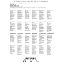 Flaskstopp & Flaskförslutare-Doserings Bottle Master 3000, för 0,5 - 1,5 liter flaskor, pip, guld, Serveringskvantitet:20 ml