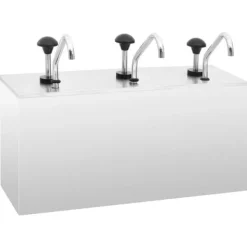 vidaXL Dressingbehållare rostfritt stål 3 x 3,5 L