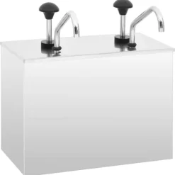 vidaXL Dressingbehållare rostfritt stål 2 x 3,5 L