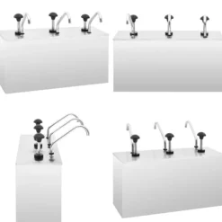 Såsbehållare-Dressingbehållare rostfritt stål 3 x 3,5 L - Såsbehållare - Dressingbehållare - Home & Living