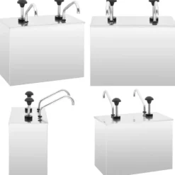 Såsbehållare-Dressingbehållare rostfritt stål 2 x 3,5 L - Såsbehållare - Dressingbehållare - Home & Living