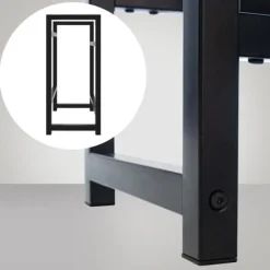 Vinflaskhållare-Dricks Crate Holder Stapel - Bottess Rack - Stylish Drink Storage, Rostless Steel | Färg: Svart | Storlek: 75x47x31 cm