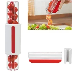 Druvskärare Multifunktionell Innovativ Säker Effektiv Liten Tomatskärare För Små Frukter Körsbär Jordgubbar Röda