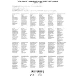 Dryckvärmare-Dryck slang varma dryckes apparater - 10mm helt klar, ca 1,5 m