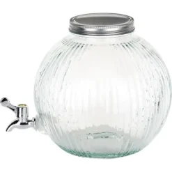 Dryckesautomat i glas med kran, kula, 5,5L, UTMÄRKT HUSPRODUKTER 139774