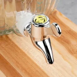 Dryckesautomat i glas med kran, kula, 5,5L, UTMÄRKT HUSPRODUKTER 139774