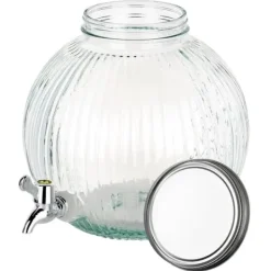 Dryckesautomat i glas med kran, kula, 5,5L, UTMÄRKT HUSPRODUKTER 139774