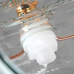 Dryckesautomater-Dryckesburk med kran och guldfärgat stativ 4,2 l + 12 glas 200 ml