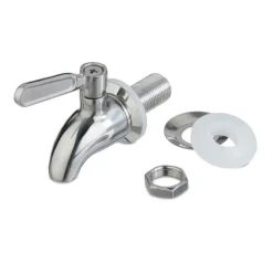 Dryckesdispenser set, 25x15x22 cm, Klar, Silver