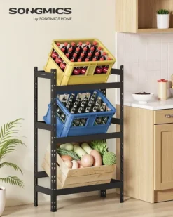 Dryckeshållare, 32x70x125,4 cm, Svart