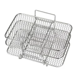 Fritöser-Dual Air Fryer Rack kompatibel för Ninja Multi Layered Dehydrator Racks 304 rostfritt stål Dual Air Fryer Stativ Stativ Air Fryer Tillbehör